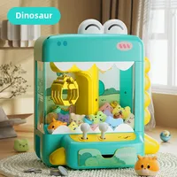 Cartoon Animal Doll Machine Coin Operated Play Game Claw Catch Toy Mini Claw Machine Clip Doll Game Machine with Sound and Light 2