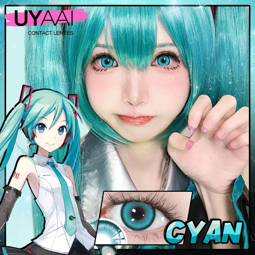 UYAAIAnimeColorContactLensesCosplayMikuPinkEyeLensesCyanEyeCosmeticsColoredLenses.jpg