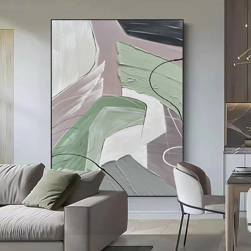 

Современные Настенные подвески, абстрактная картина маслом, текстура, Настенная картина, холст, живопись для отеля, украшение для спальни, без рамки