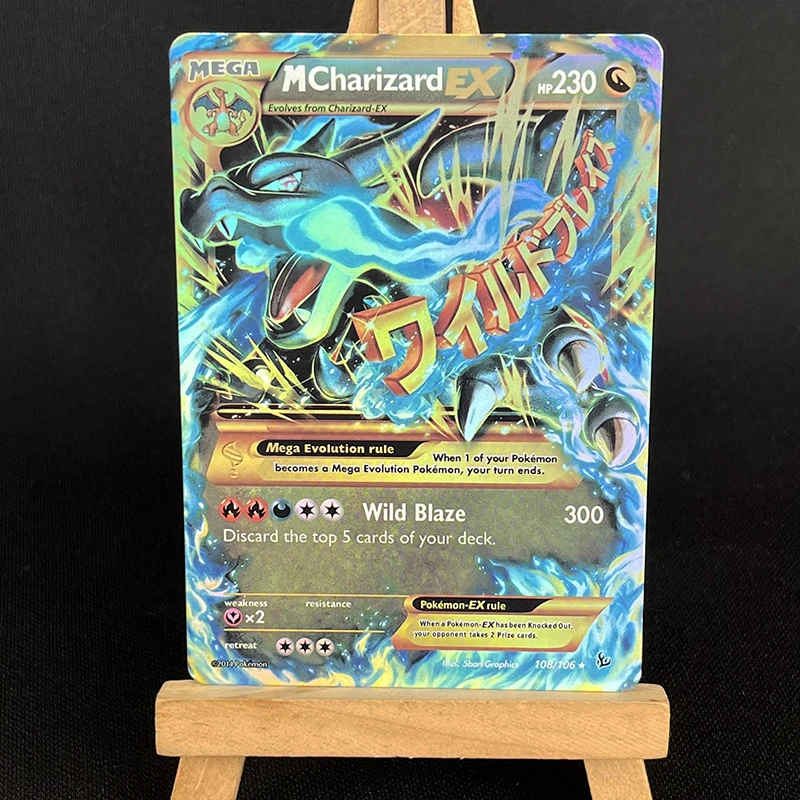 

Радужные одиночные PKM карты Mewtwo Reshiram & Charizard-GX EX карты из фольги Sword & Shield Классическая игра коллекция PikaPTCG L прокси