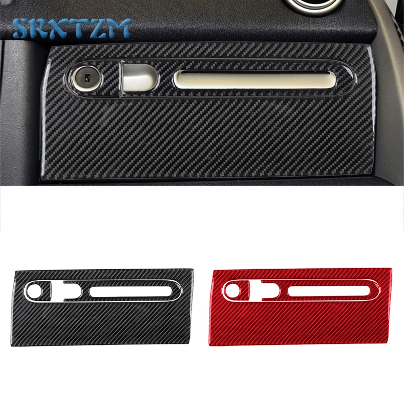 

Для Benz Smart Fortwo 451 Coupe 2011-2015 LHD Настоящее углеродное волокно автомобильный Стайлинг Co-pilot ящик для хранения перчаток панель ручка Крышка отделка