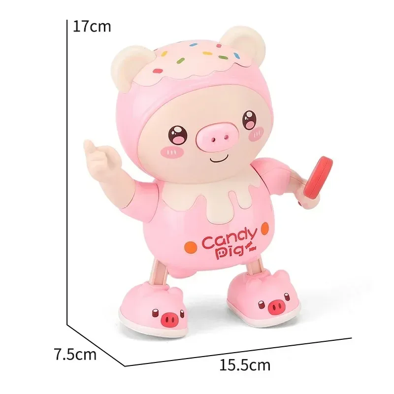 Equipped with Charging Set, Electronic Pet Pig, Dancing Toy Doll, Music, Swaying, Walking Left and Right, Cute Smart Doll, Fun