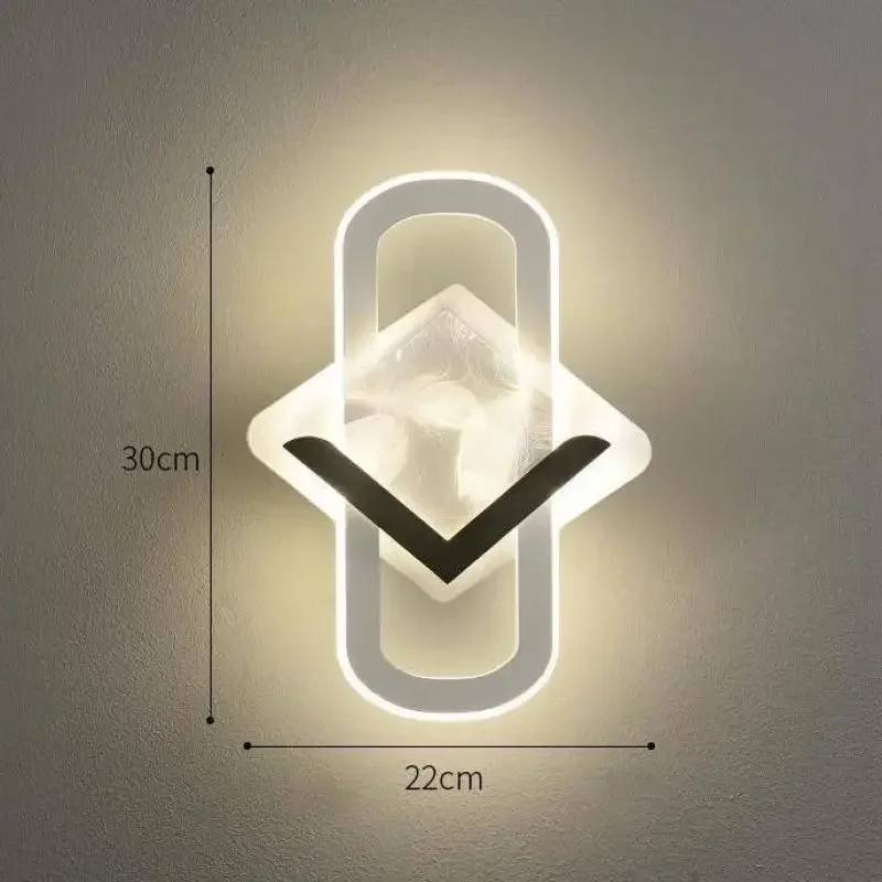 LED Wall Light Simple Modern Nordic Creative Bedroom Bedside Entrance Lighting Hall Sofa Corridor Stairs Hotel Home Decorations