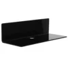 Record Holder Wall Shelf Rack Multifunctional Storage Floating No Punching Black Acrylic Hook 1