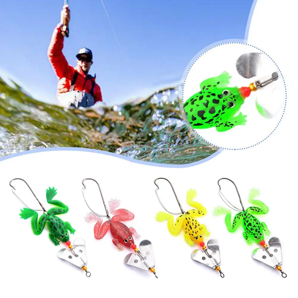 

1 Pcs 9cm/6g Fishing Lure Frog Bait Floating Water Fish Subbait Soft Luya Take Fish Bait Soft And Flip Mouth Road The Bait A9V3