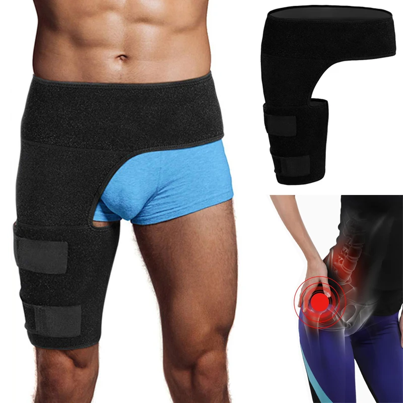 

Hip Brace Thigh Compression Sleeve, Hamstring & Groin Compression Wrap for Hip Pain Relief,Support for Hip Replacements,Sciatica