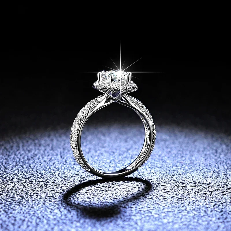 18K white gold ring
