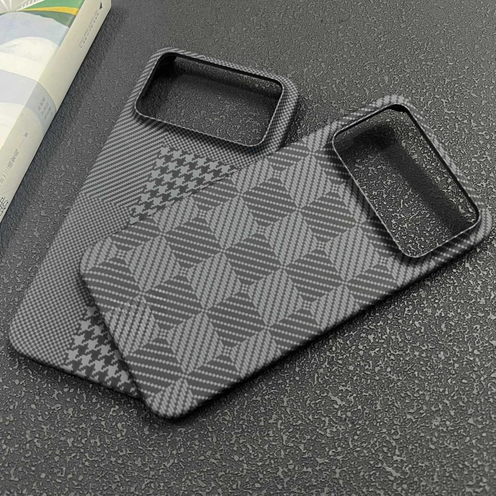 Carbon Fibre Slim Protective Non-Slip Shockproof Back Cover