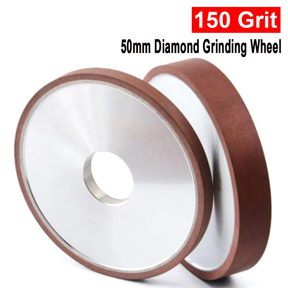 

50mm Flat Diamond Grinding Wheel 150 Grit Parallel Grinder Disc for Mill Sharpening Tungsten Steel Carbide Rotary Abrasive Tool