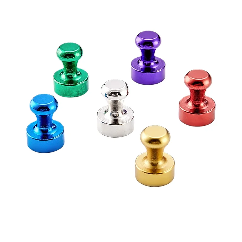 

5/10pcs N52 Strong Neodymium Magnetic Pushpins Sucker Thumbtack 12*16 Durable Steel Magnet Push Pin for Refrigerator Whiteboard