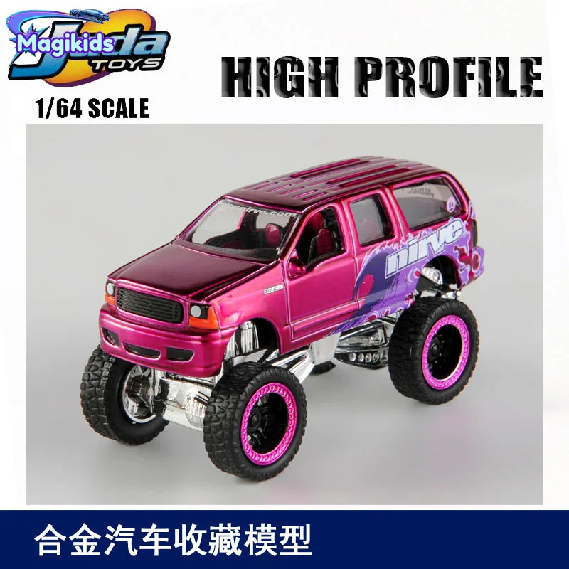 

1:64 Форд, большой внедорожный автомобиль с высокой ногой, литый под давлением автомобиль, модель автомобиля из металлического сплава, игрушки для детей, коллекция подарков