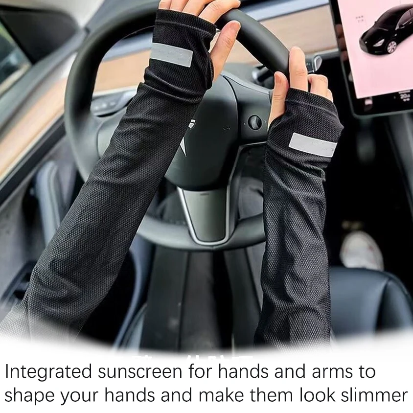 Summer Outdoor Cycling Sleeves Sun Protection Equipment Bicycle Anti-UV Visors Sleeves Driving Hand Accessories