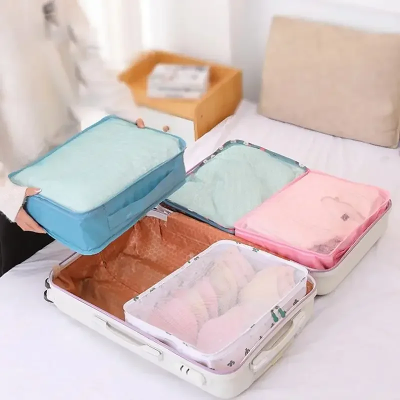 Large Capacity Travel Bag Suitcase Clothes Storage Organizer Mesh Bag Portable Luggage Organizers for Travel Clothing Storage