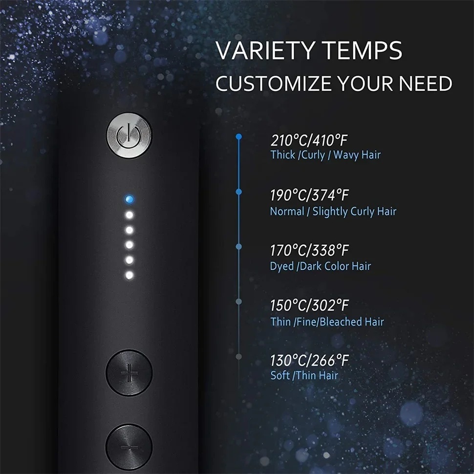 Hair Straightener Brush Hot Comb Ionic Straightening Brush with Anti Scald Fast Ceramic Heating Portable Hot Straightening Comb 4