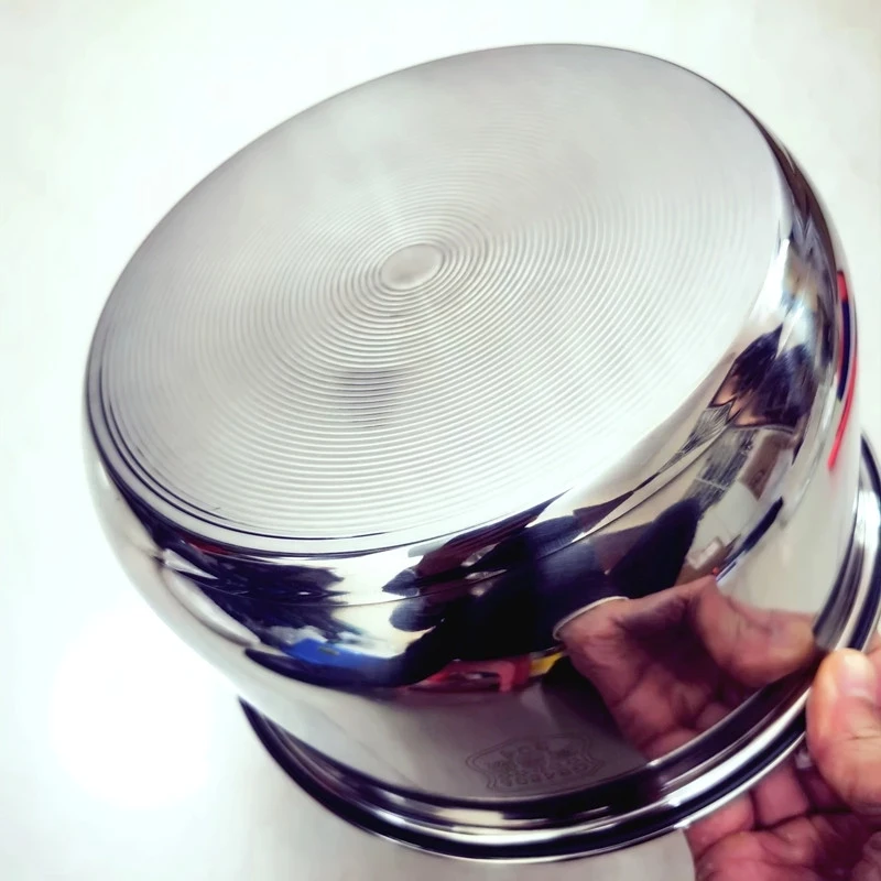 Zerodeko 2L Rice Cooker Inner Pot Replacement - Stainless Steel, Non-Stick, 7.07x4.13 Inch