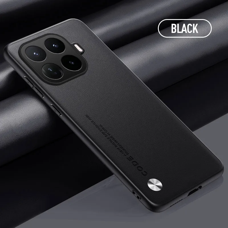 Premium PU Leather Shockproof Lens Protection Phone Case Cover