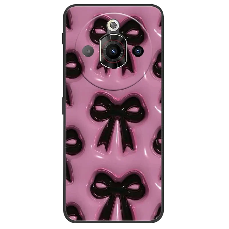 Cute Fashion Black Silicone Soft Phone Case - Shockproof Back Cover Shell