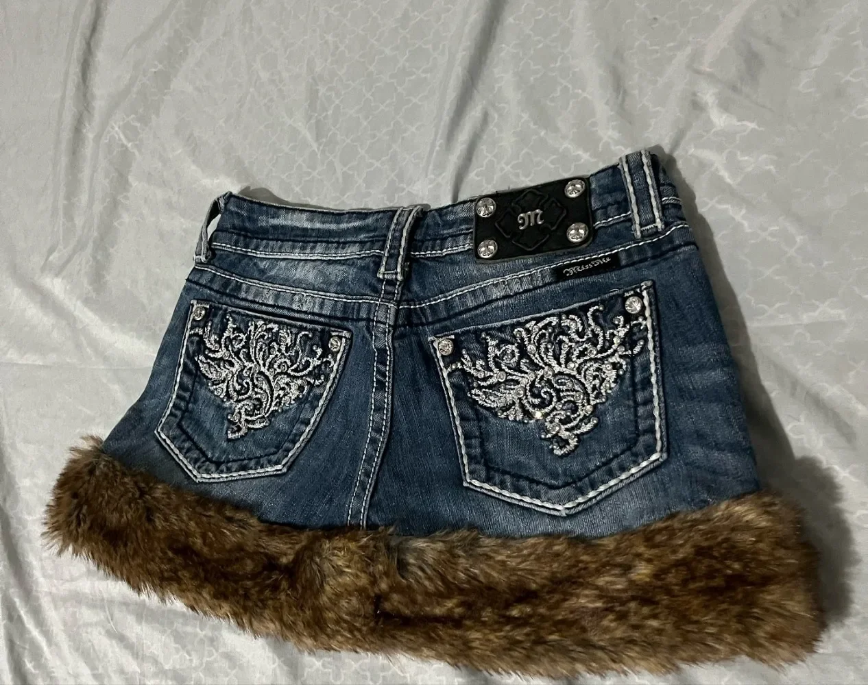 Y2K Denim Skirt Harajuku Goth Raw Edge Slim Short Skirt Retro Low Waist Mini Skirt Casual Sexy Fit Hip Skirts  A-line Skirts