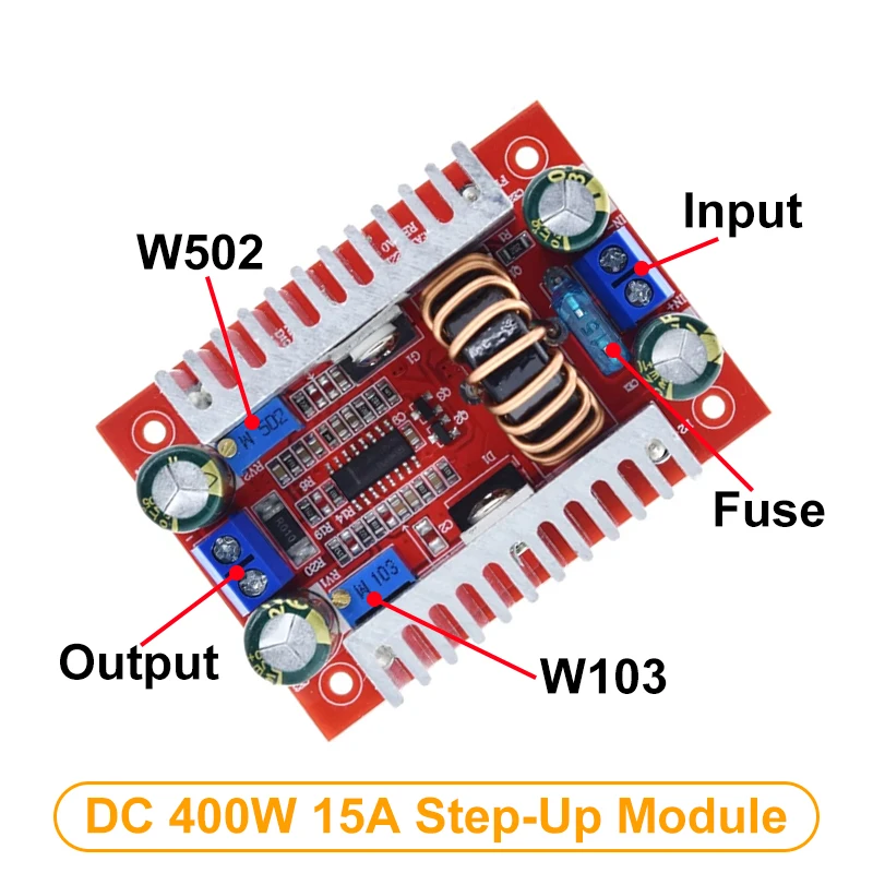 1/3PCS DC-DC 400W 15A Modul Step-up Boost Converter Konstantstrom Netzteil Led-treiber 8,5-50V zu 10-60V Spannung Ladegerät