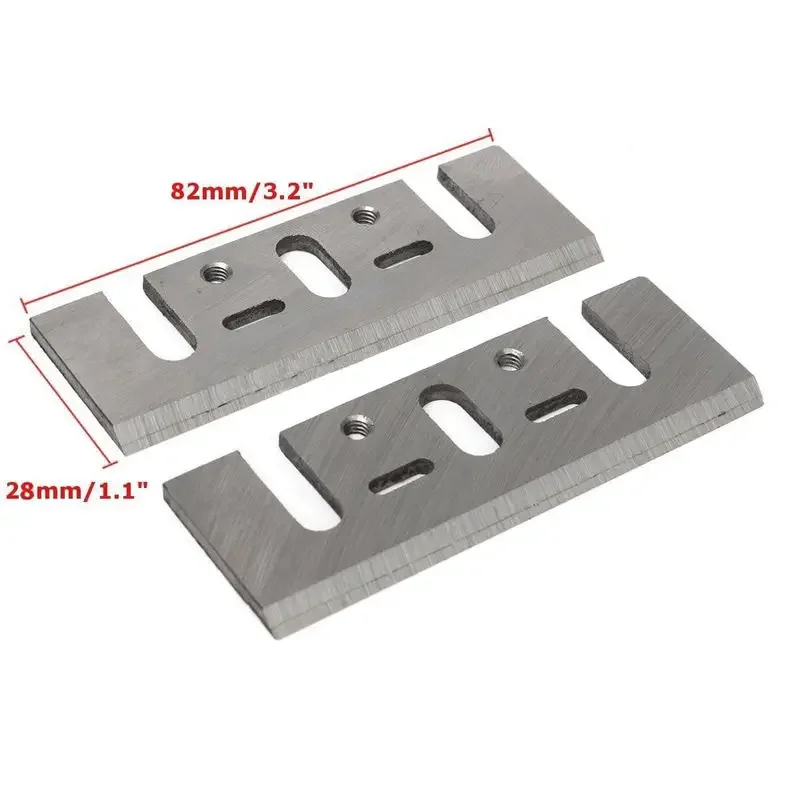 Electric Planer Blades 80x29x3mm 2pcs for F1900B F20A Planer Knife Blades Woodworking Tools Power Tool Accessories