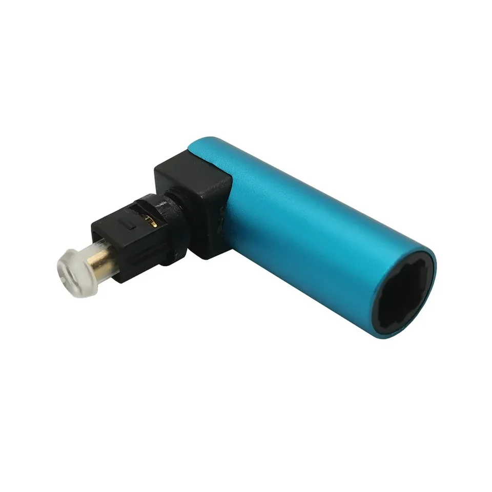 CABLEPELADO Adattatore ottico digitale TosLink | Adattatore audio Toslink | Maschio a Femmina | Angolo 90° | PVC | Nero