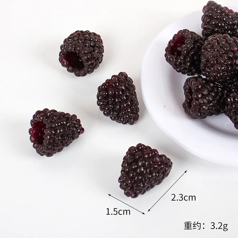 10Pcs Artificial Raspberry Fruit Bilberry Cabinet Home Display Decoration Early Education Photography Props Fake Simulation artificial fruits and vegetables