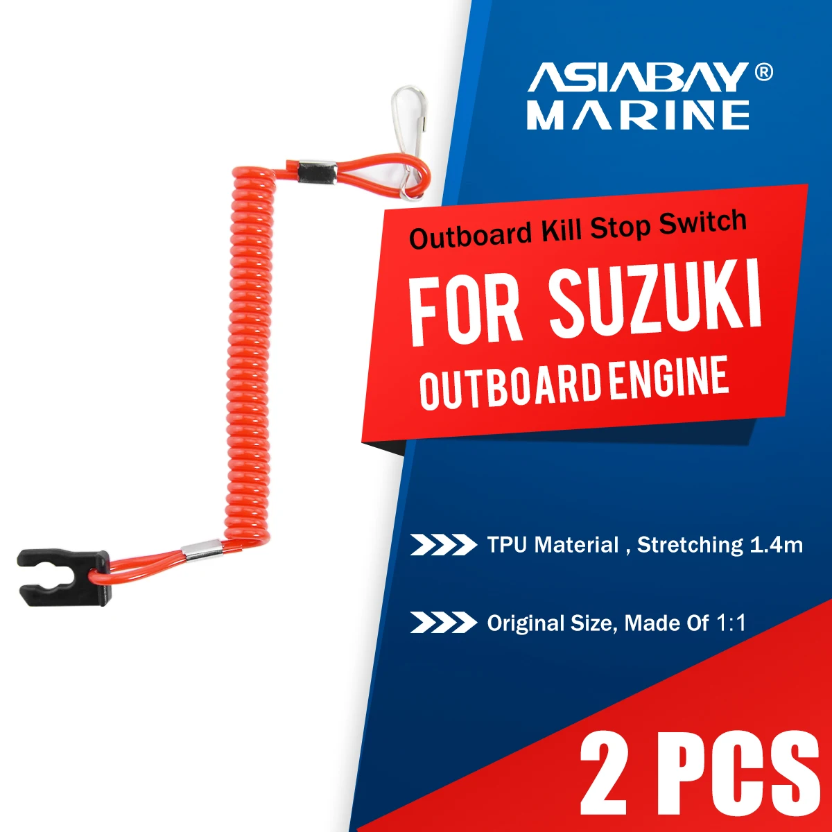 Outboard Engine Kill Switch Outboard Switch Outboard Kill Switch Outboard Engine Parts Suzuki Marine Outboard Engine Motor Kill Stop Switch For 2-425hp Key Rope Safety Lanyard Tether