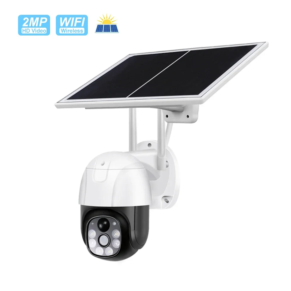 

V380 Outdoor 1080P CCTV Surveillance Video Recorder Night Vision Wireless Security solar PTZ camera