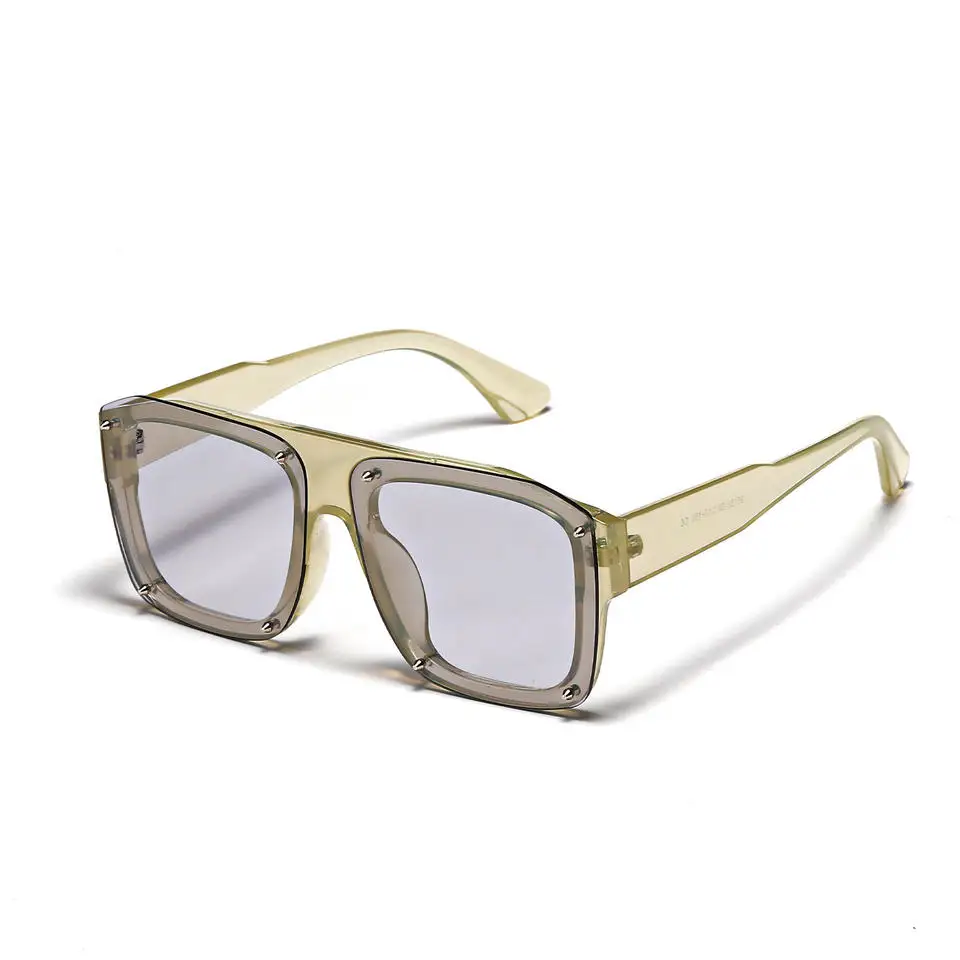 2023 Large Square Frame Glasses Men's Street Fashion Sunglasses Women's