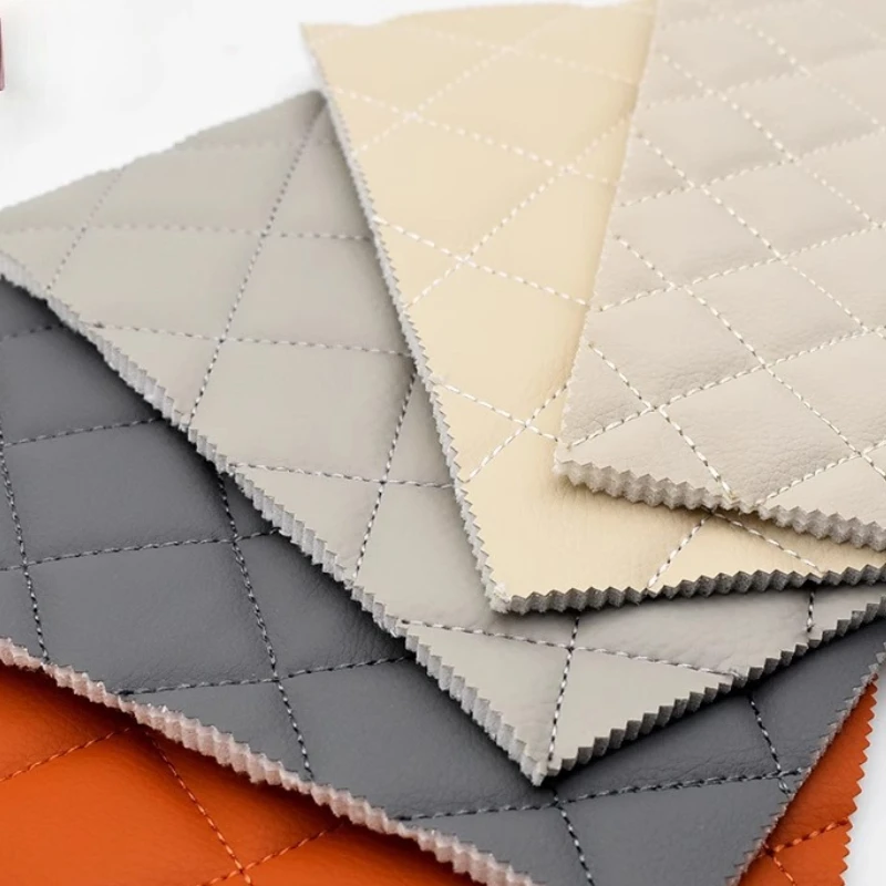 Embroidered Leather Fabric 1