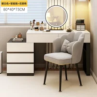 Coiffeuses simples maquillage vanité Table tiroir miroir chambre femmes commodes support de rangement filles armoire chambre meubles 4