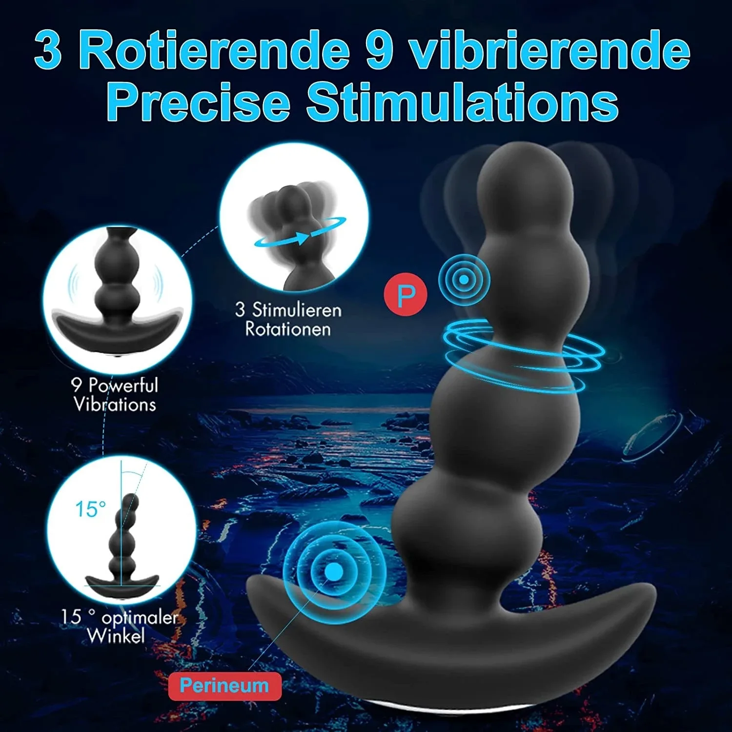 360° Rotating Anal Vibrator Prostate Massager for Men APP Remote Control Beads Dildo Vibrators Male Sex Machine S6e8c6181c0194a4799d034b5ad9c8a220