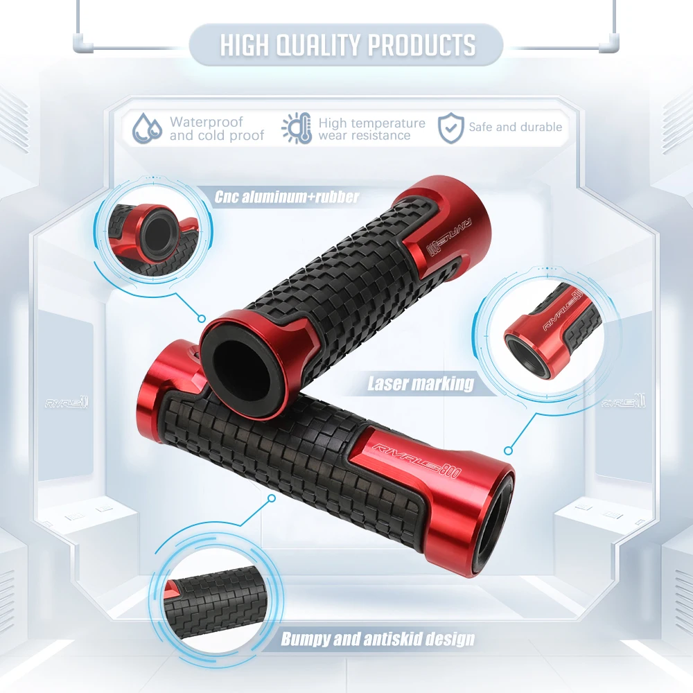 7/8"22Mm Rivale 800 Motorcycle Anti-Slip Handle Bar Handlebar Grips For Mv Agusta Rivale800 2013 2014 2015 2016 Accessories