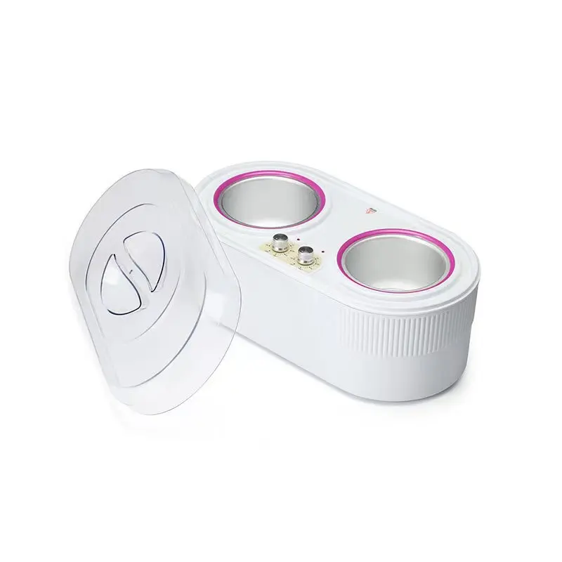 New Upgrade Stainless Steel Steamer 22 Cm 300w Large Capacity White Double Oven Wax Heater Pot for Beauty Salon
