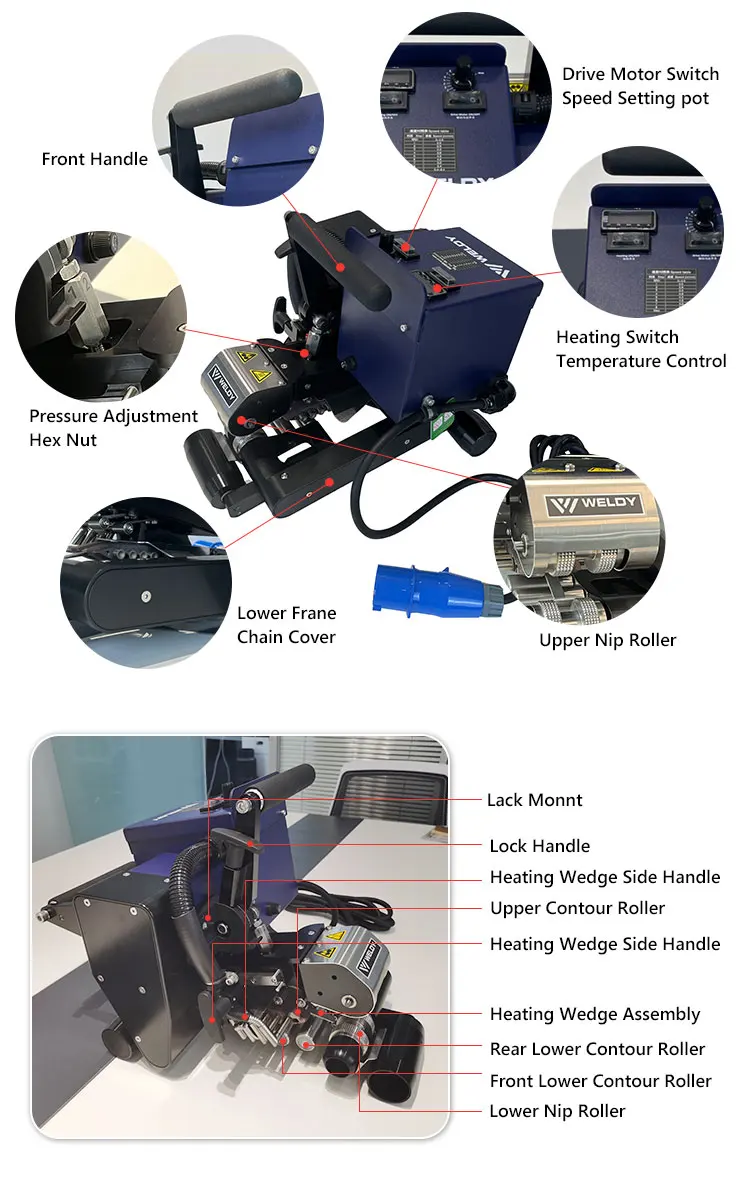 Weldy WGW300 Geomembrane Welding Welding Equipment Electrofusion Welding Mach