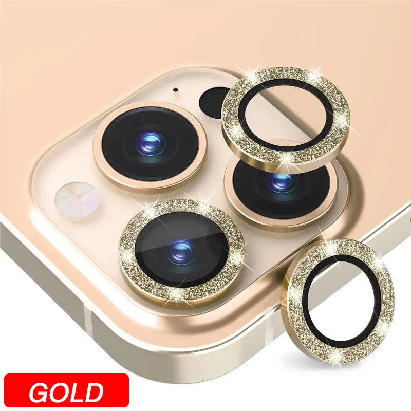 Enhanced Metal Ring Glass Camera Lens Protector, Premium Phone Cover Accessory