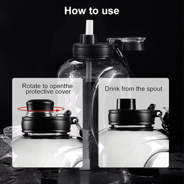 New Hiking And Fitness Super Large Capacity Accurate Calibration Water Bottle Food Grade Plastic Material Scientific Drinking 6