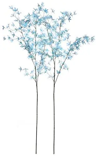 

2 PCS Artificial Flowers Silk Oncidium Orchid Phalaenopsis Flowersue