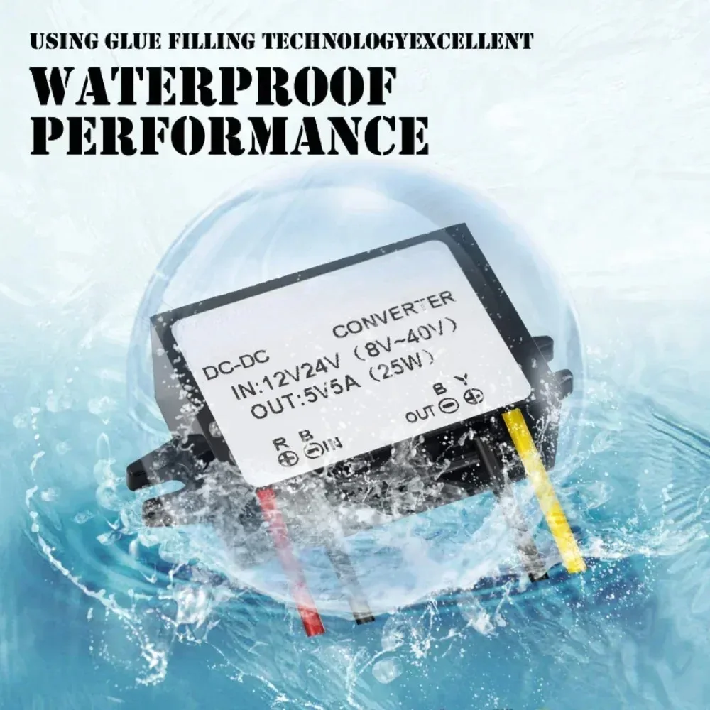 Universal DC to 5V Step Down Power Converter 5A 25W