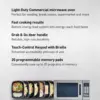 1054F 1000 Watt Commercial Microwave Oven With 10 Programmable Memory, Stainless 2