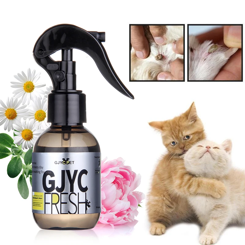 

100ML Dog Cat Deodorizing Spray For Pets With Safety Lock Design Pet Liquid Perfume Spray Long-Lasting Pet Perfume Deodorant