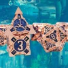 Zinc Alloy DND Dice Polyhedral Metal Dice For Dungeon and Dragon MTG Pathfinder RPG Board Game D&D Role Playing Game Dice Set 4