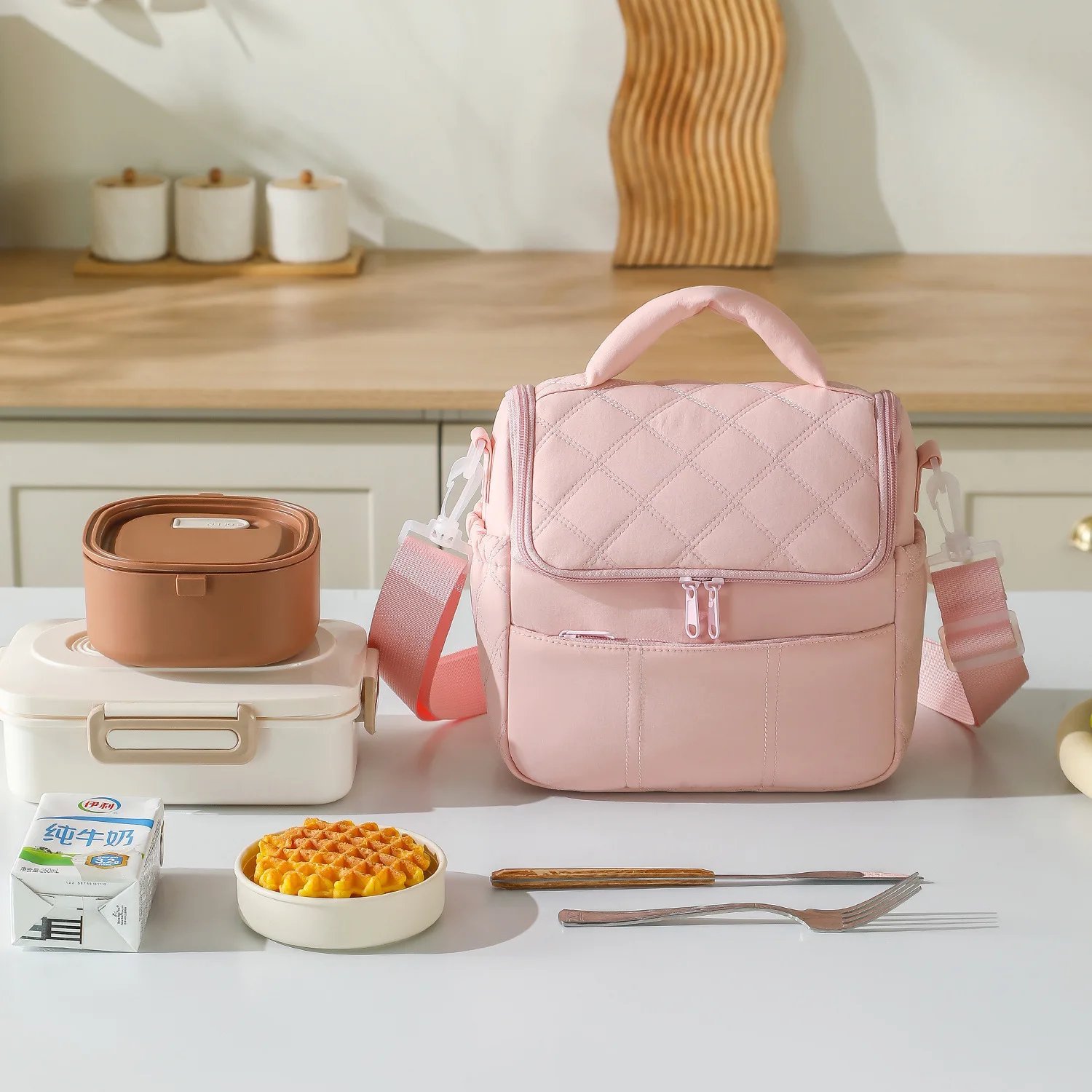 Insulated Waterproof Lunch Bag - Lightweight, Stylish Bento Handbag