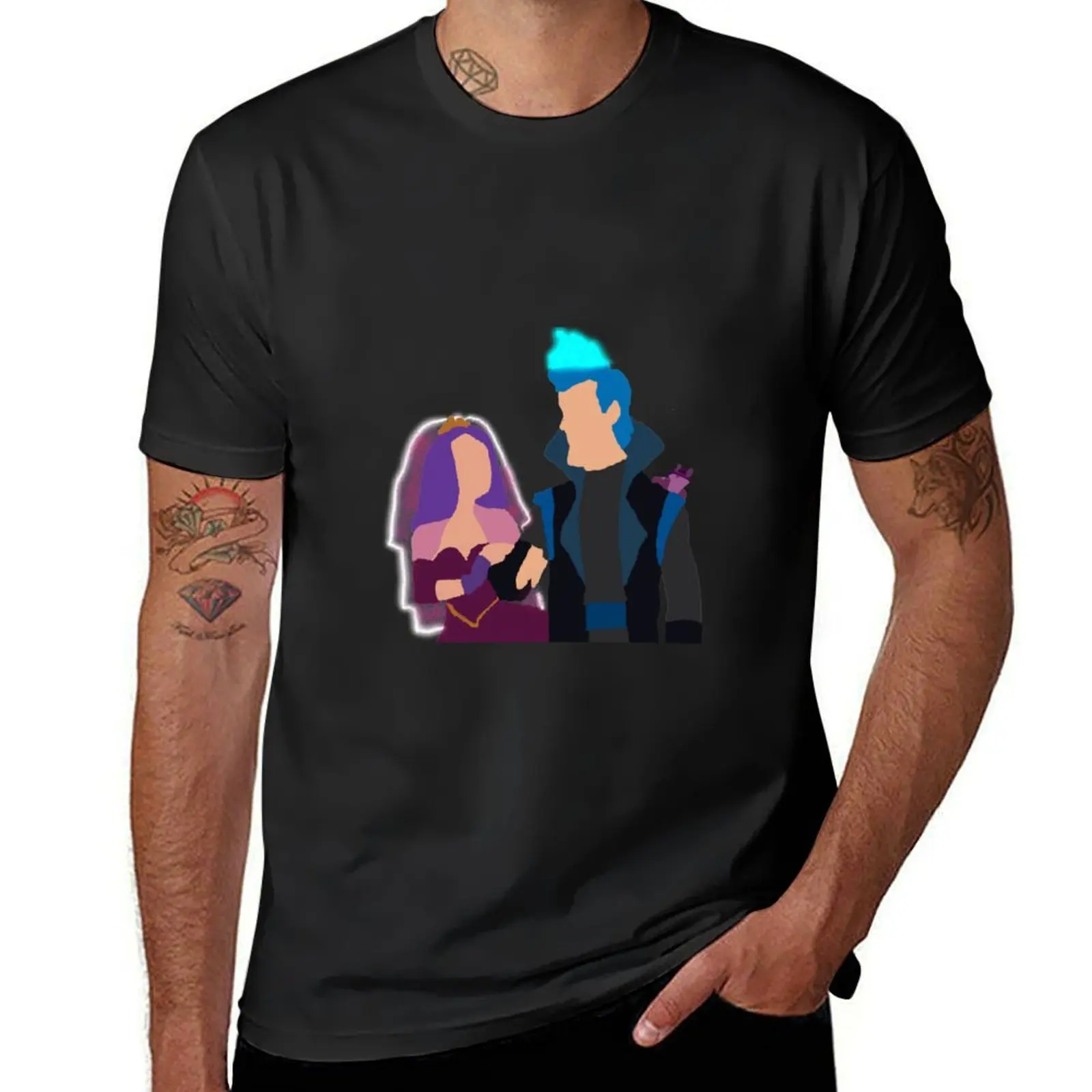 

Mal and Ben Wedding T-Shirt Blouse blacks boys whites slim fit t shirts for men