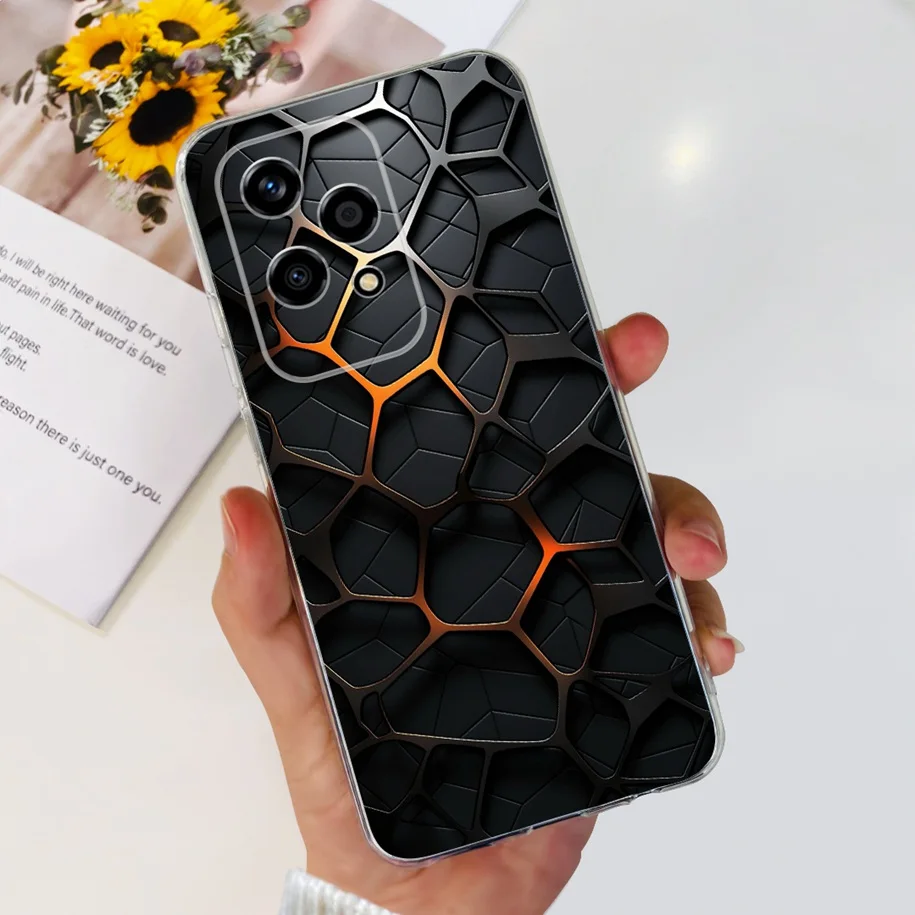 Floral Transparent Soft Silicone Phone Case - Protective Bumper