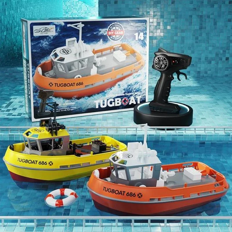 Pinecone Grove full-size 1:72 full scale submersible remote control simulation tugboat parent-child large TX686 children's toy 5