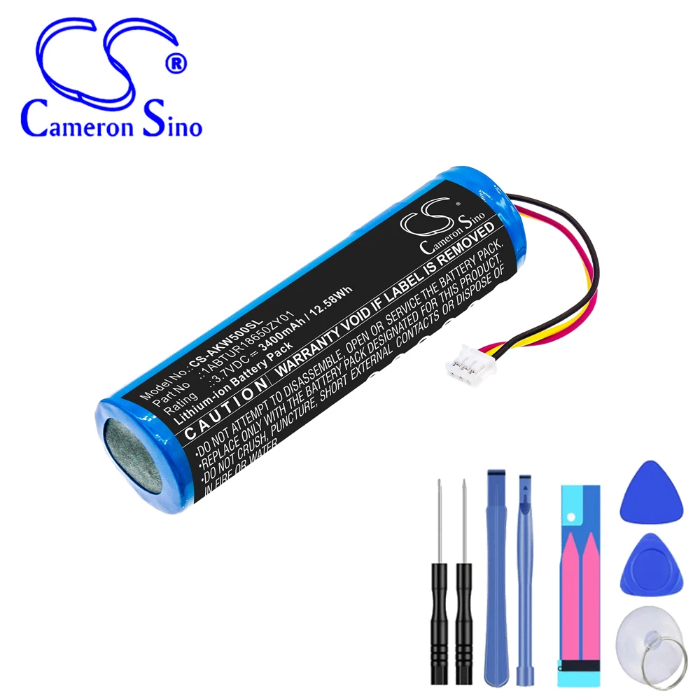 Capacità Amplificatore Di Categoria 3400Mah / 12.58Wh Batteria Per Akai Muslimewi 5000 5000 Solo Colore Blu