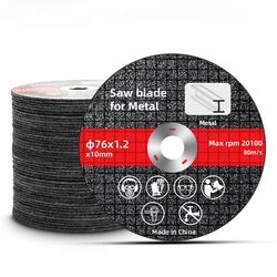 5/10PCS 76mm Resin Cutting Disc 10mm Bore Cut Off Wheel Angle Grinder Disc Slice Fiber Reinforced for Metal Stainless Steel