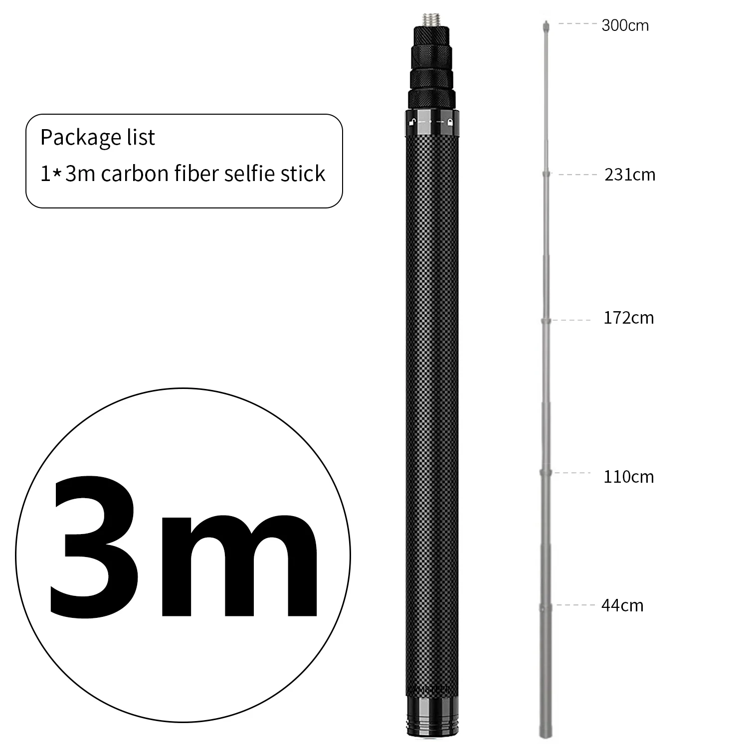 3m CarbonFiber Stick