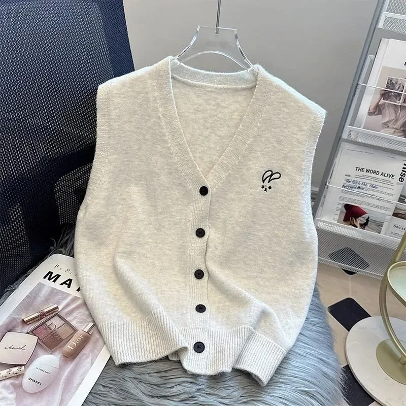 Golf Wear Spring Golf women's V-neck sleeveless golf jacket outdoor sports shirt stretch knitwear for women Tennis Jackets